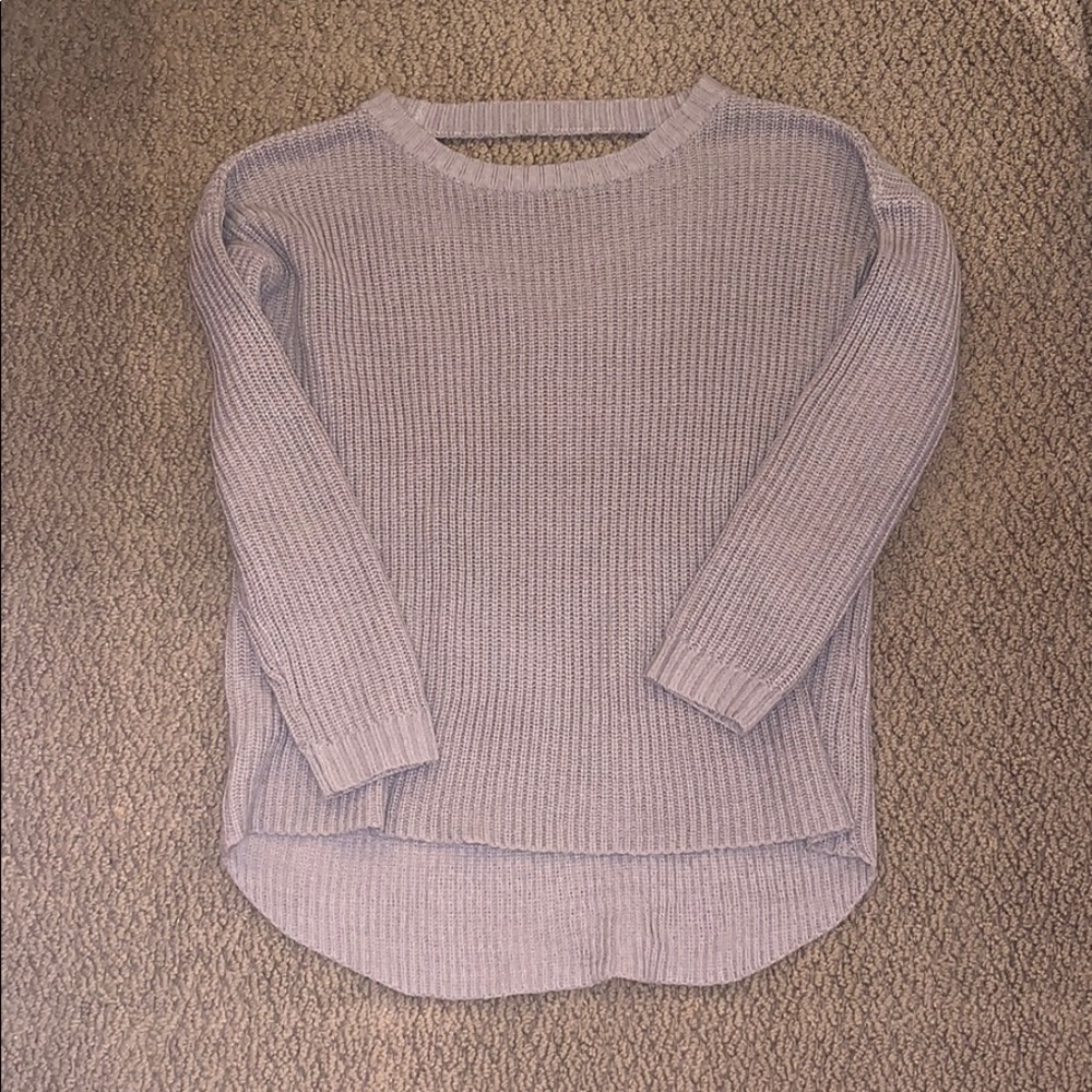 Open back sweater